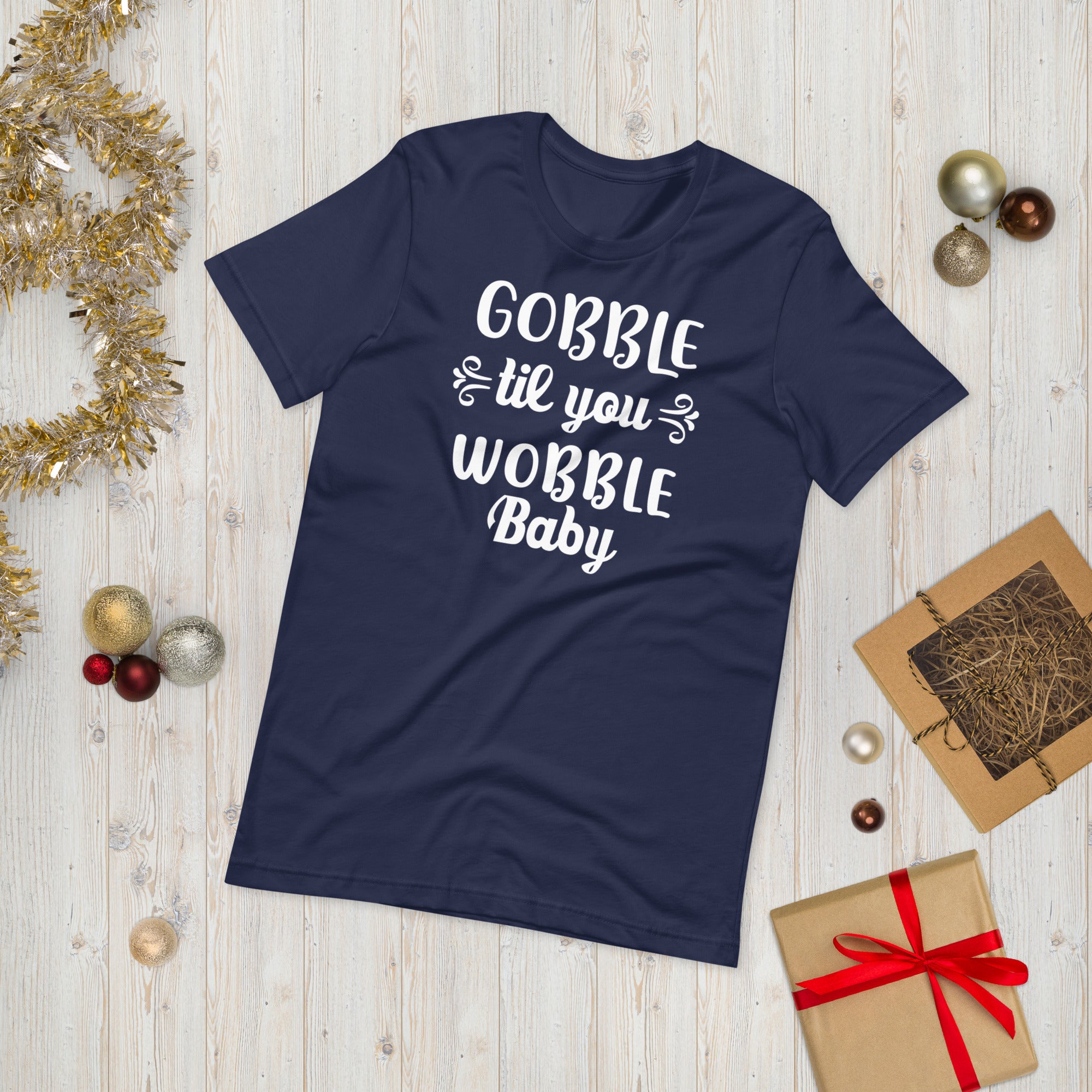 Gobble Til You Wobble Baby Shirt, Funny Thanksgiving Shirt, Thanksgiving Dinner, Thanksgiving Gift, Fall Shirt, Funny Turkey Shirt - Madeinsea©