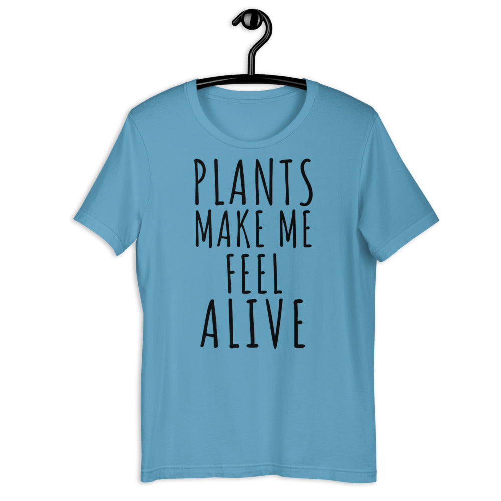 Plants make me feel alive, funny plant shirt, funny plant lover shirt, plant mom, plant dad, Halloween floral shirt, Halloween plant shirt - Madeinsea©