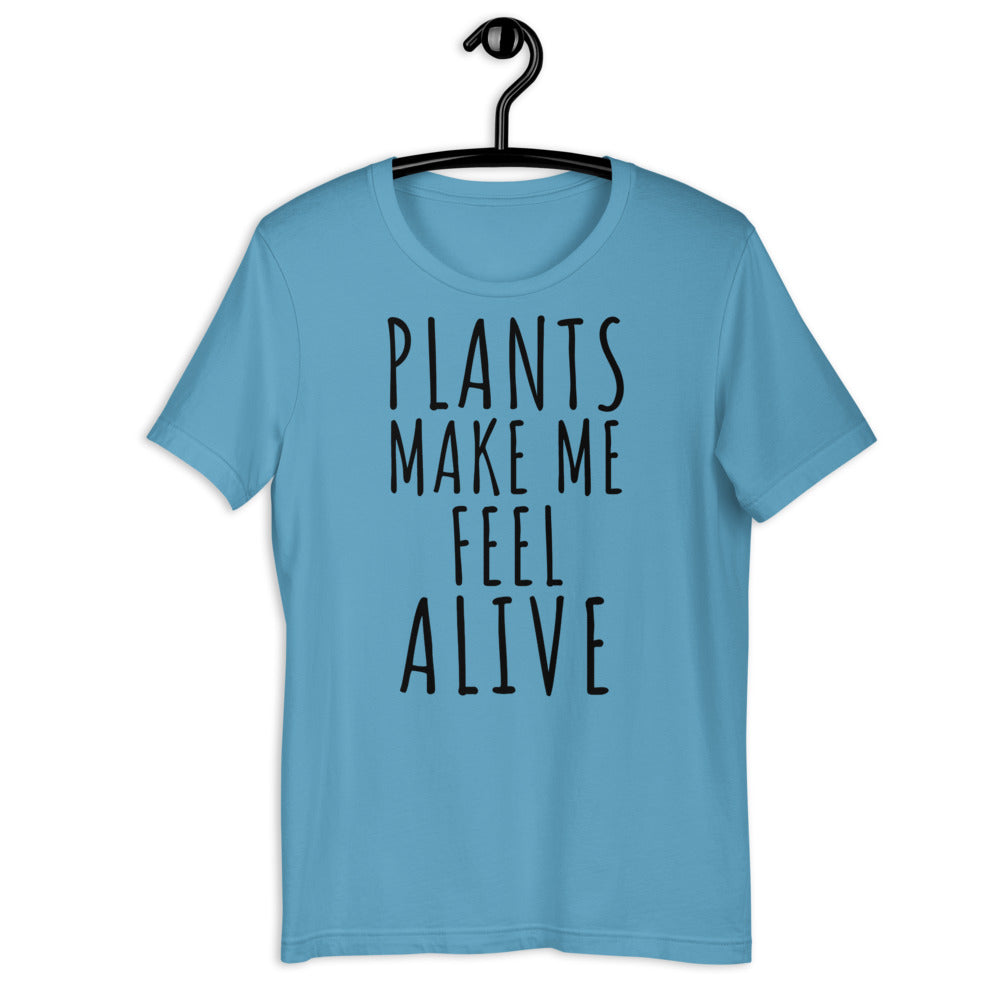 Plants make me feel alive, funny plant shirt, funny plant lover shirt, plant mom, plant dad, Halloween floral shirt, Halloween plant shirt