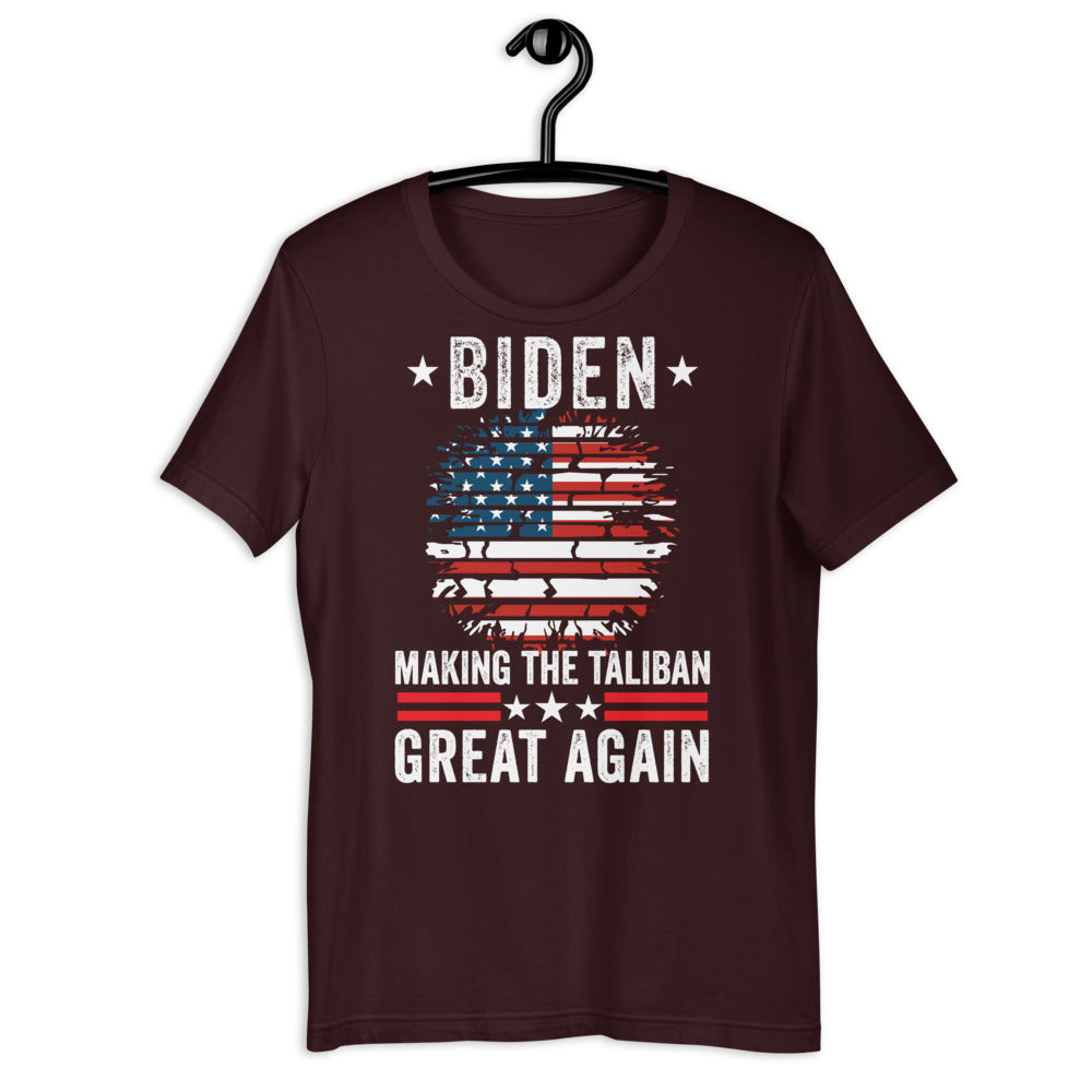 Making Taliban Great Again Shirt, Funny Biden Harris Shirt, Anti Biden Shirt, Republican American Flag Shirt - Madeinsea©