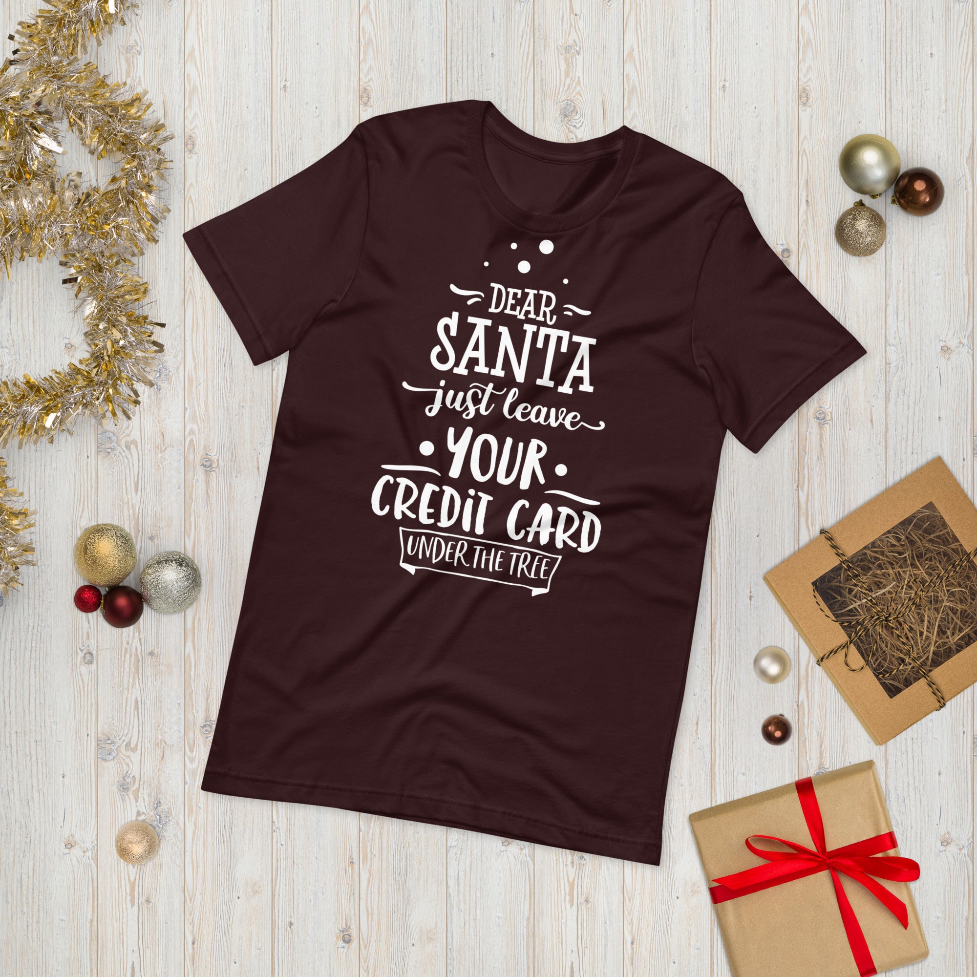 Dear Santa Just Leave Your Credit Card, Funny Christmas Shirt, Christmas Shirt, Santa Shirt, Dear Santa Just Leave Shirt, Funny Santa TShirt - Madeinsea©