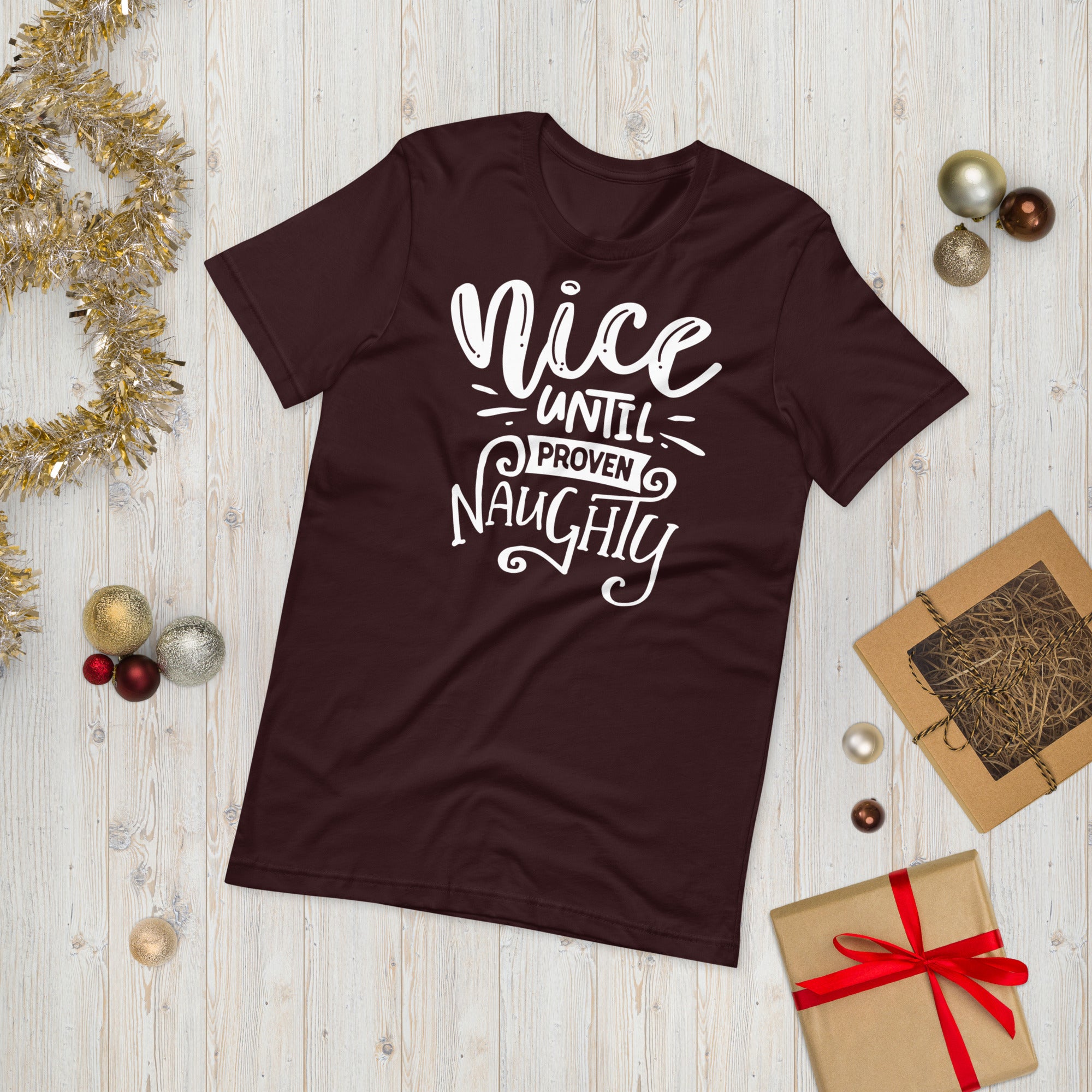 Nice Until Proven Naughty Shirt, Funny Christmas Shirt, Naughty Christmas Shirt, Naughty Or Nice Shirt, Christmas Party Shirt, Funny Xmas - Madeinsea©