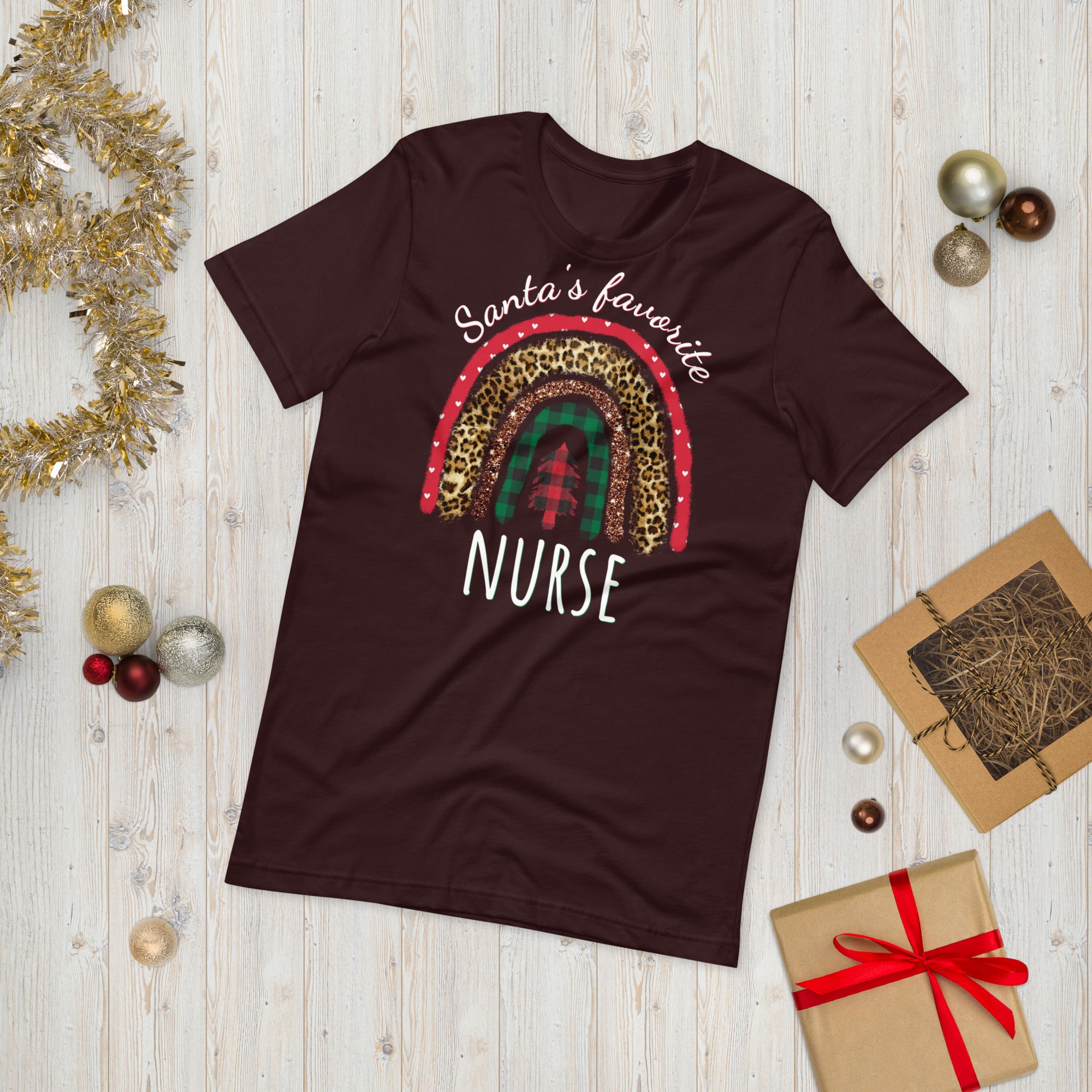 Enfermera favorita de Santas, camisa de Navidad de enfermera, camisa de enfermería de Navidad, camiseta de la escuela de enfermería, camiseta de la escuela de enfermería, camisa de enfermera, enfermera divertida