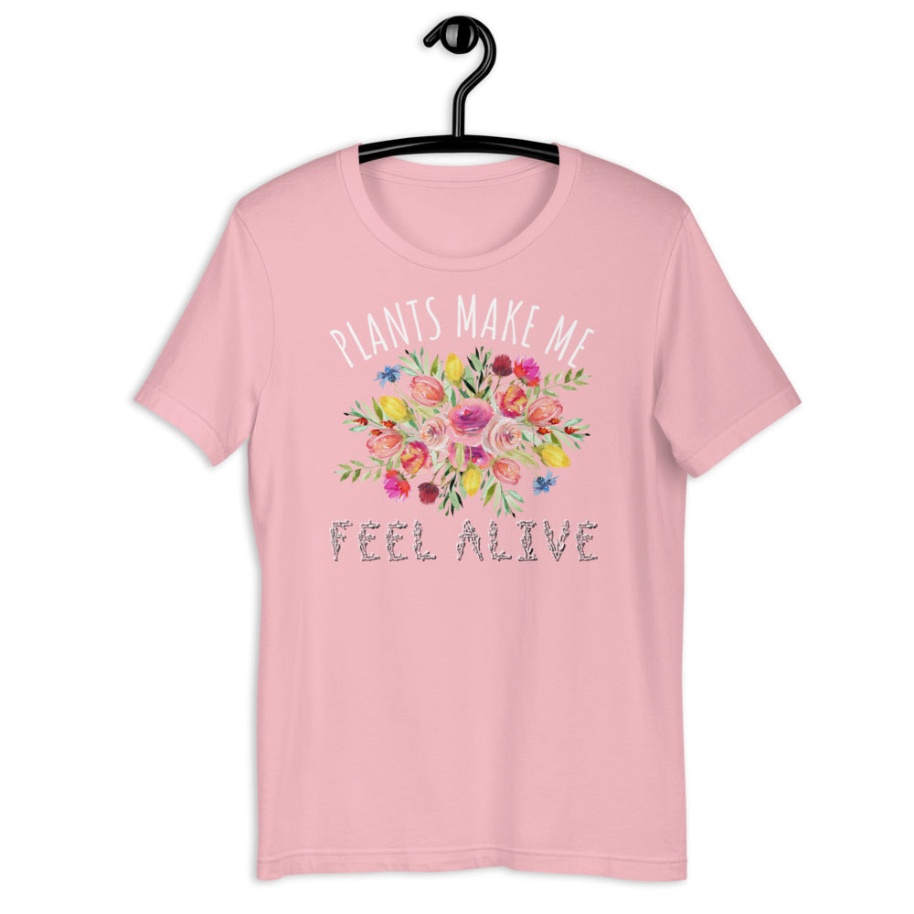 Plants make me feel alive, funny plant shirt, funny plant lover shirt, plant mom, plant dad, Halloween floral shirt, Halloween plant shirt - Madeinsea©