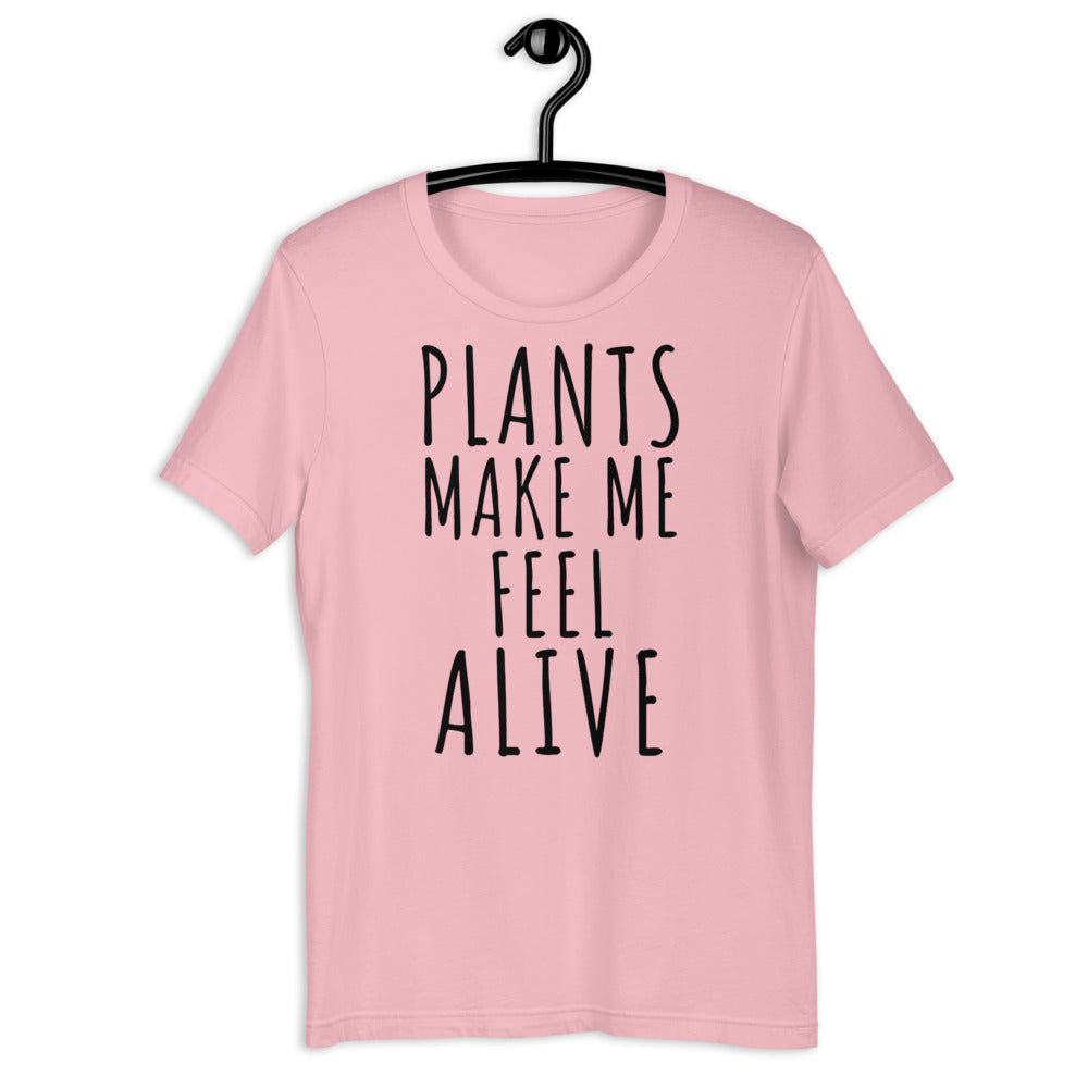 Plants make me feel alive, funny plant shirt, funny plant lover shirt, plant mom, plant dad, Halloween floral shirt, Halloween plant shirt - Madeinsea©