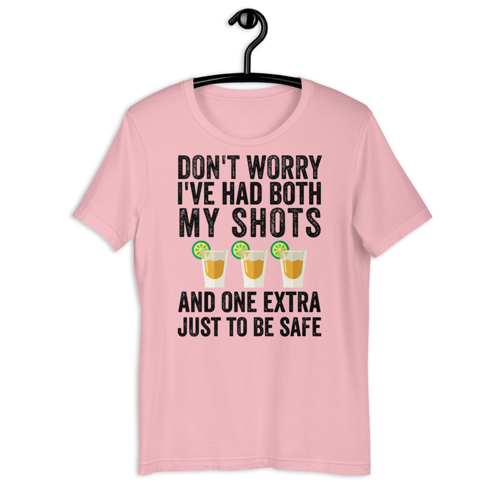 Don&#39;t Worry I&#39;ve Had Both My Shots Shirt Funny Tequila Vintage T-Shirt, Booster shot, Third shot, Extra shot, Funny Vaccination Tequila Shot - Madeinsea©