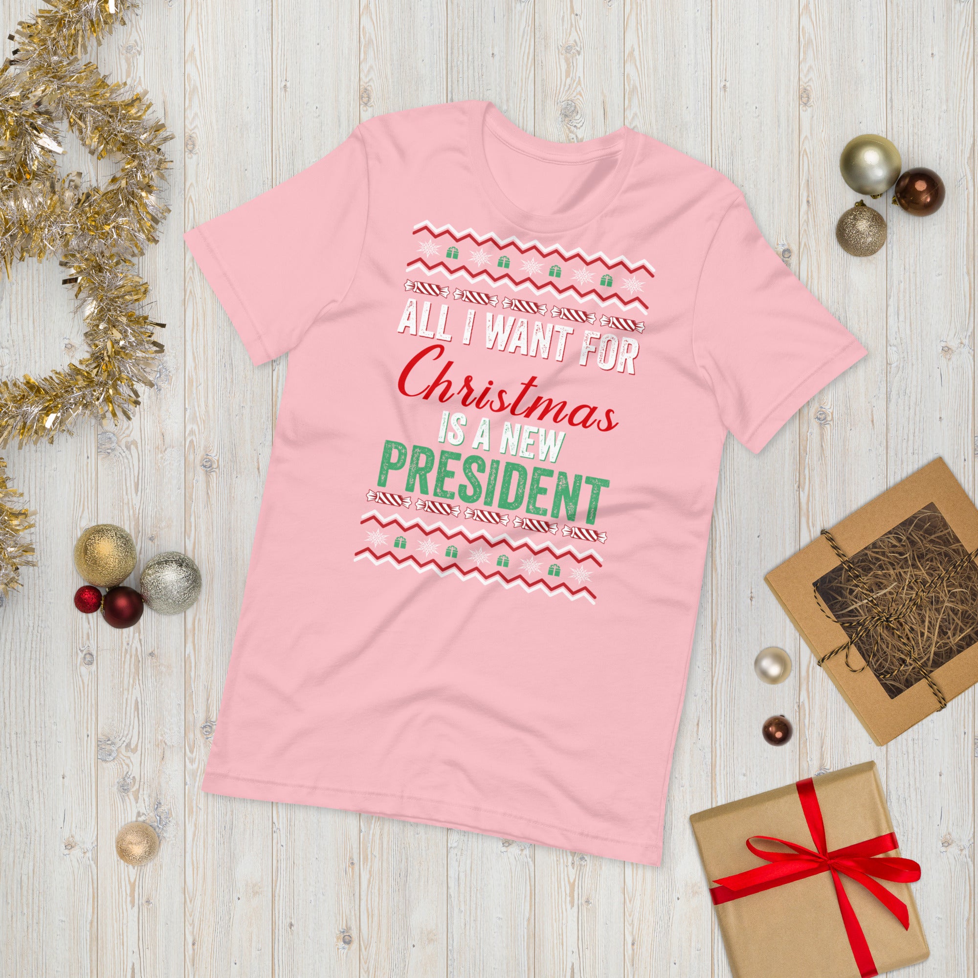 All I Want For Christmas Is A New President, FJB Christmas Shirt, Anti Biden Christmas Shirt, Conservative Shirt, FJB Shirt, Patriot Xmas - Madeinsea©