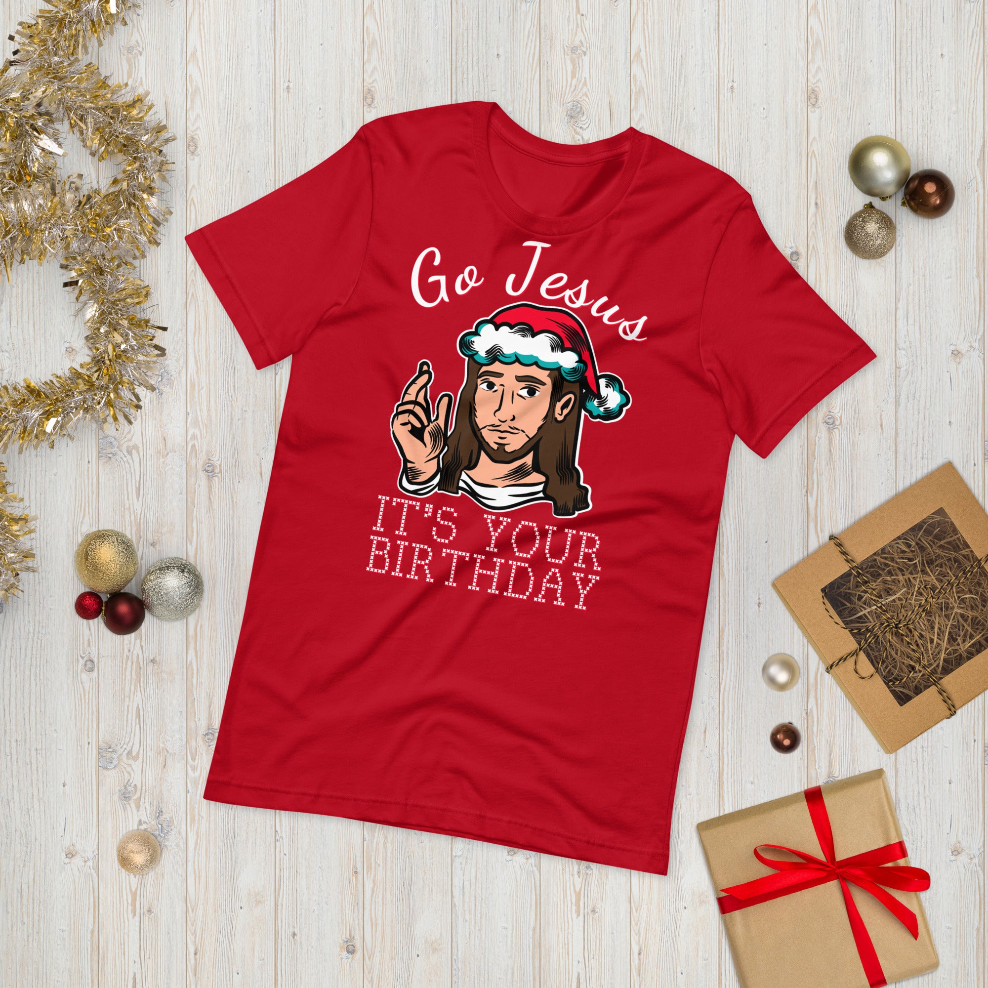 Go Jesus It&#39;s Your Birthday Christmas Shirt, Go Jesus Shirt, Jesus Birthday Shirt, Holiday Shirt, Ugly Christmas Sweater Shirt, Funny Xmas - Madeinsea©