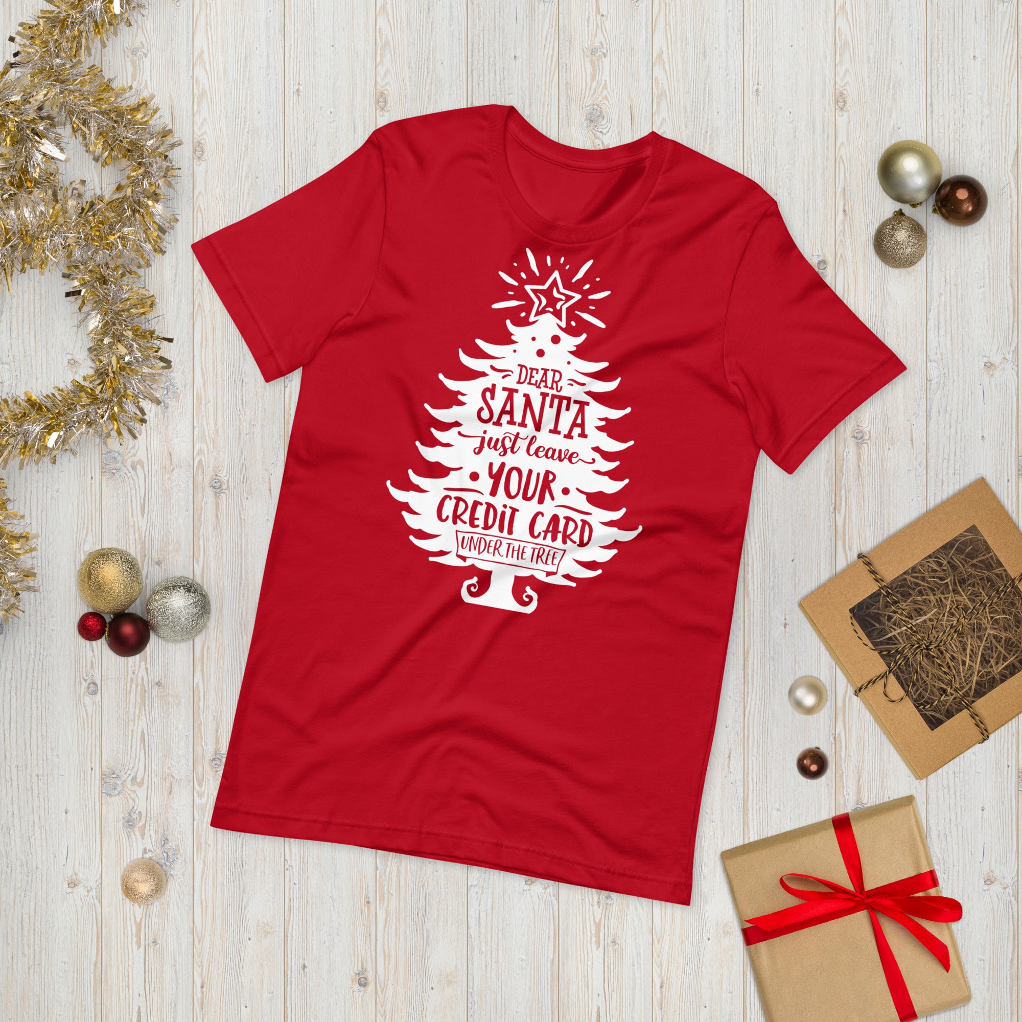 Dear Santa Just Leave Your Credit Card, Funny Christmas Shirt, Christmas Shirt, Santa Shirt, Dear Santa Just Leave Shirt, Funny Santa TShirt - Madeinsea©