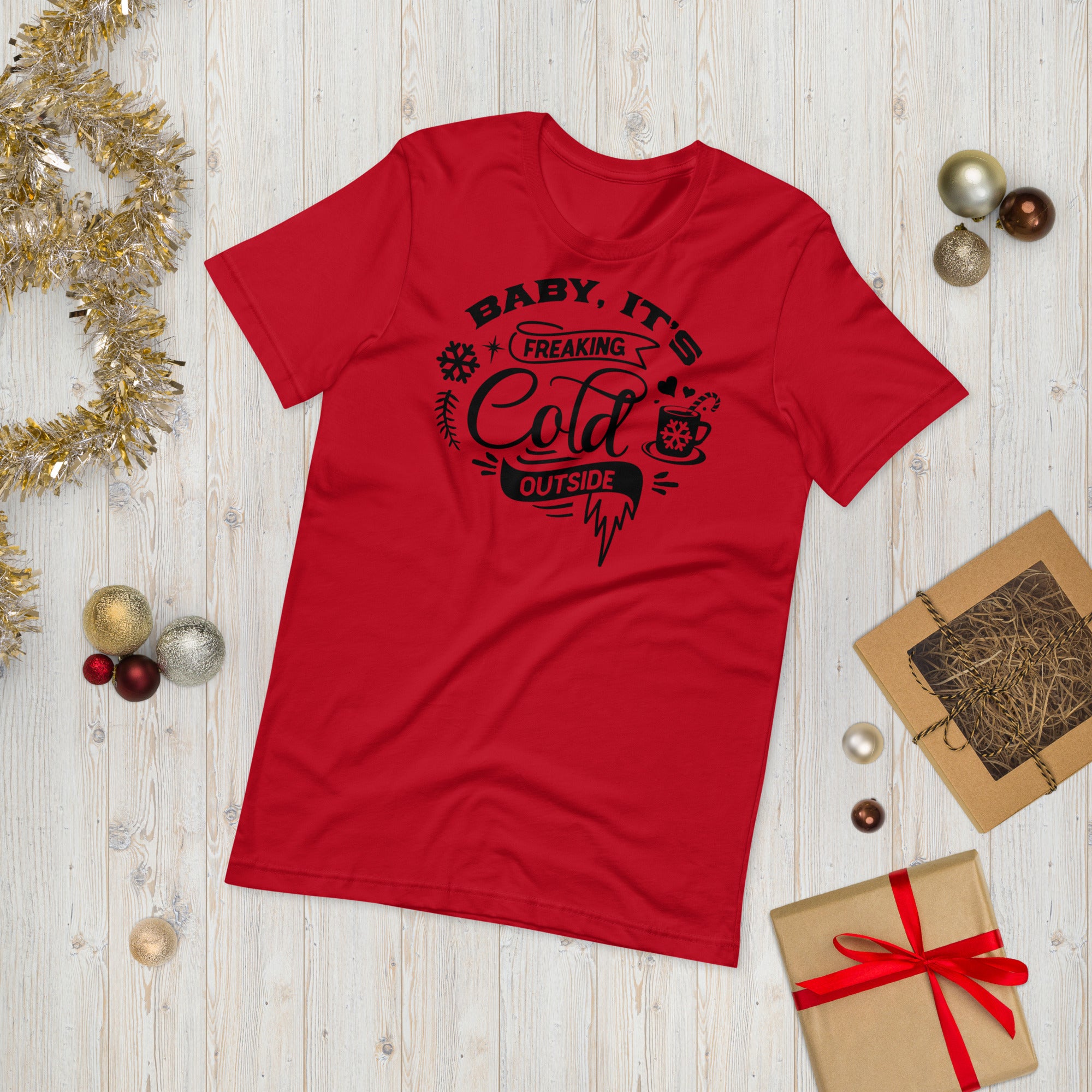 Baby It&#39;s Cold Outside T Shirt, Christmas T-Shirt, Funny Christmas Shirt, Christmas Gifts, Cute Christmas Pajama, Family Pajamas - Madeinsea©