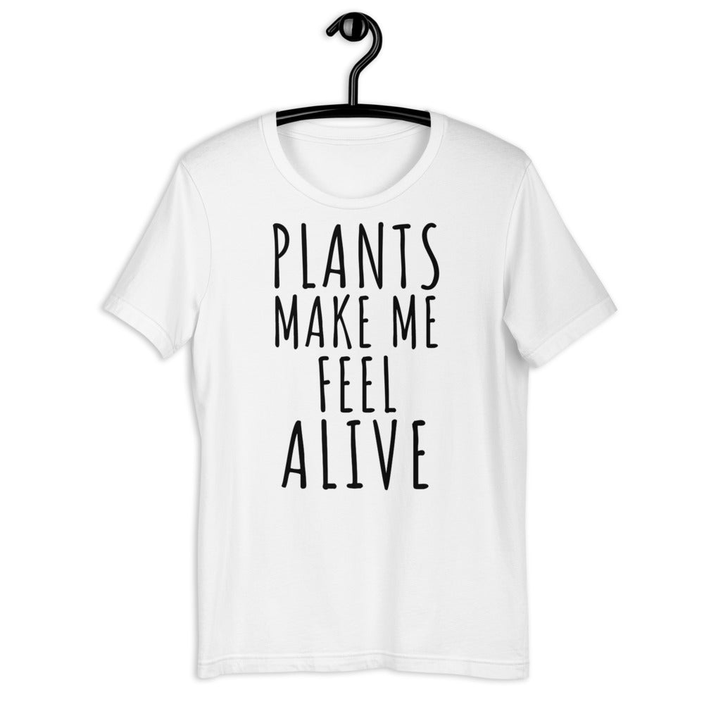 Plants make me feel alive, funny plant shirt, funny plant lover shirt, plant mom, plant dad, Halloween floral shirt, Halloween plant shirt - Madeinsea©