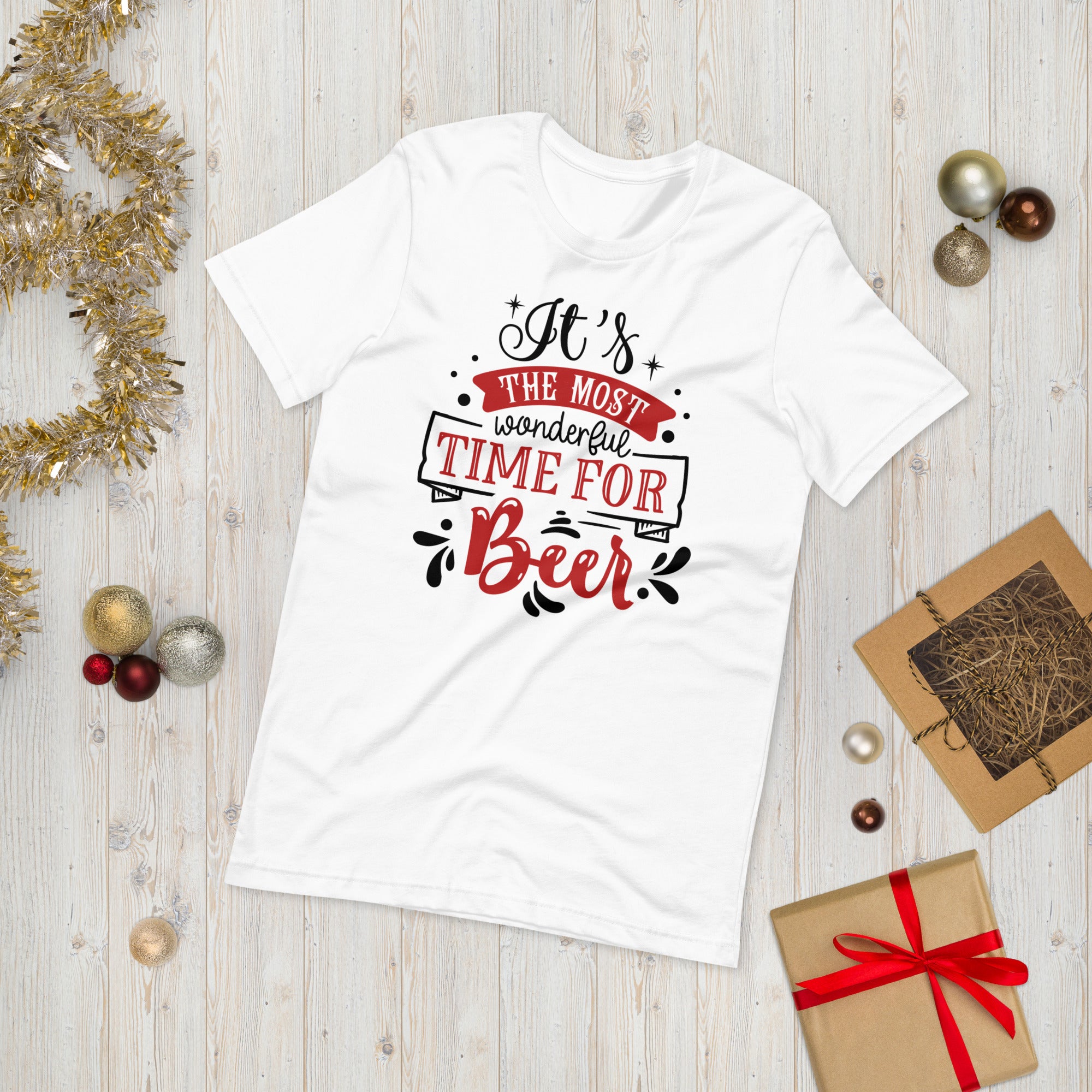 It&#39;s The Most Wonderful Time For A Beer Shirt, Christmas Beer Shirt, Husband Christmas Gift, Beer Lover Gift, Christmas Beer, Christmas Tee - Madeinsea©