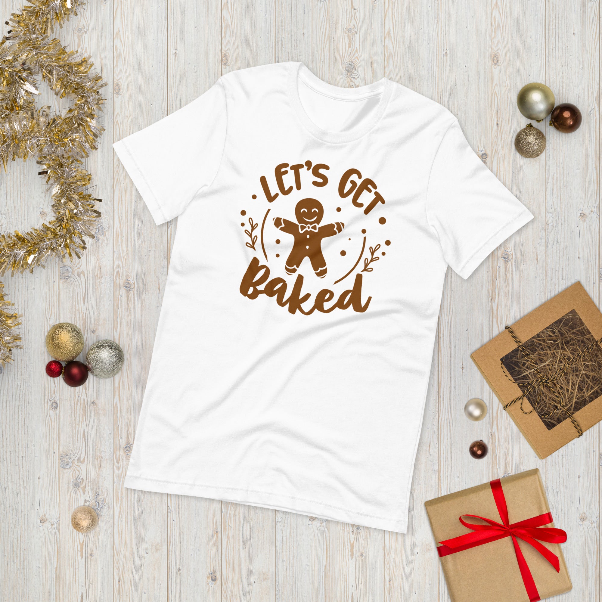 Let&#39;s get Baked Shirt, Funny Christmas Shirt, Couples Christmas Shirt, Christmas Tee, Christmas Baking Shirt, Gingerbread Shirt, Funny Xmas - Madeinsea©