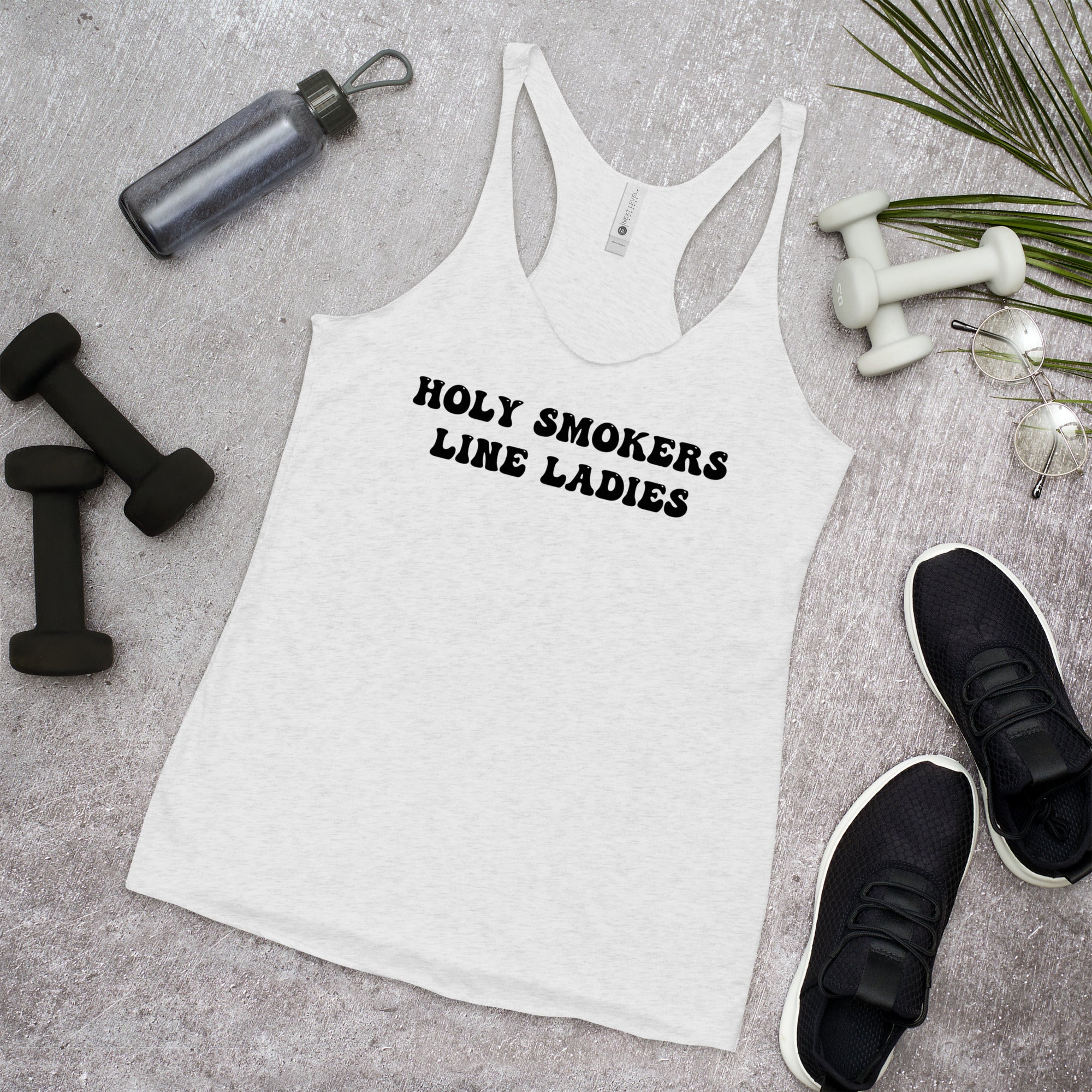 Holy Smokers Line Ladies Women&#39;s Racerback Tank - Madeinsea©