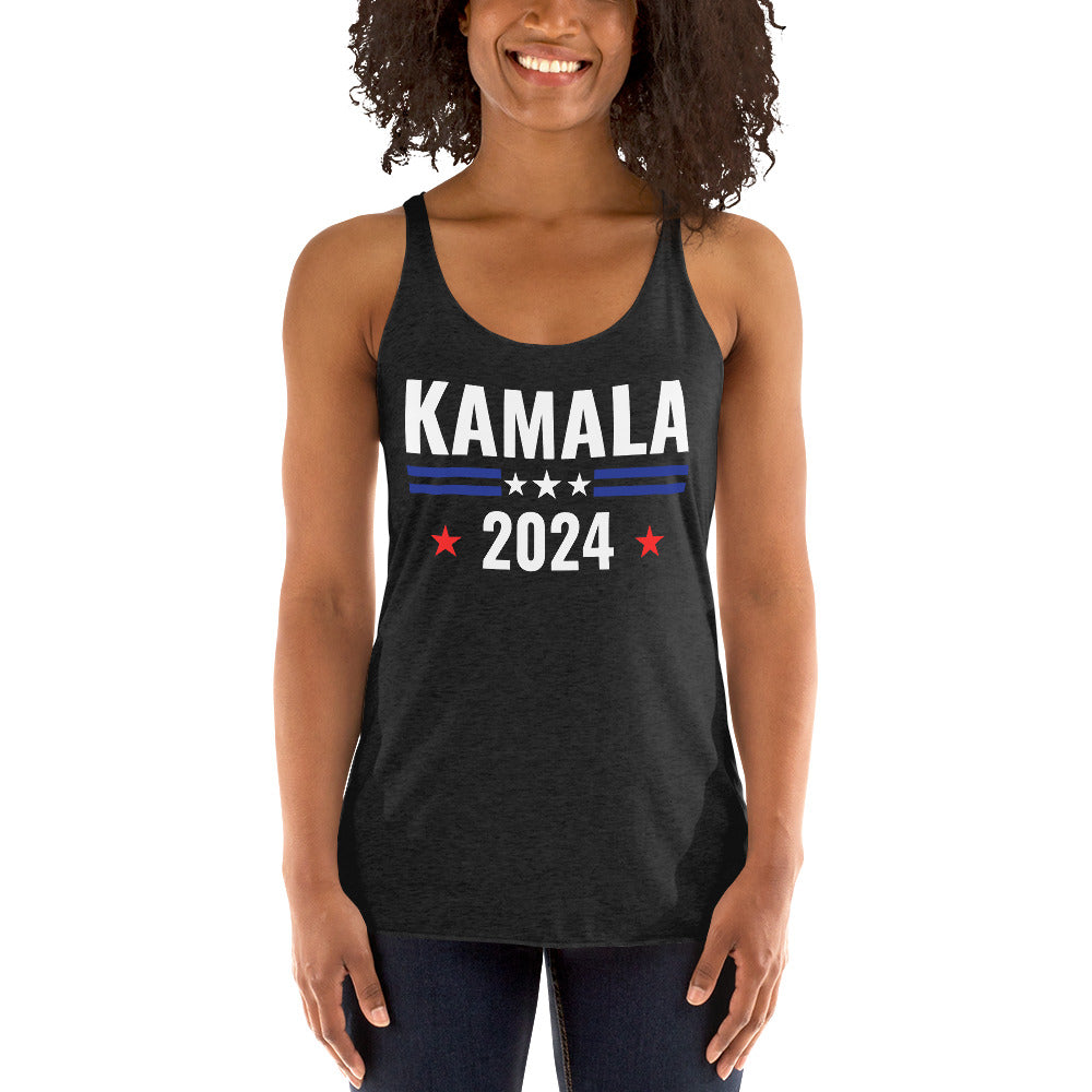 Kamala Harris Tank Top, Kamala Harris Campaign, Kamala Harris For President 2024 Shirt, President Harris 2024, Women&#39;s Racerback Tank