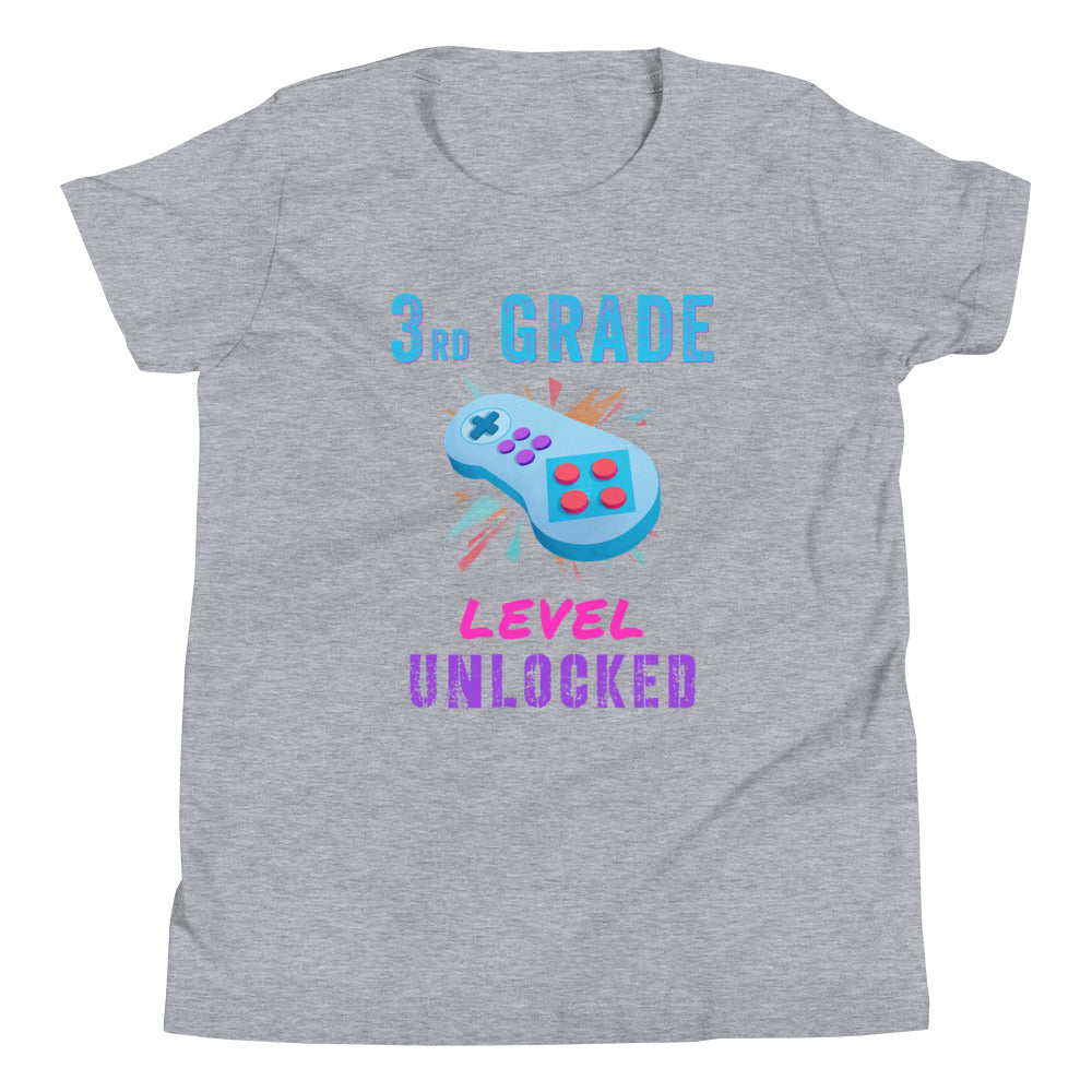 Level Unlocked 3rd Grade Shirt For Boy, Back To School, Third Grade Kid Shirt, Gamer Boys Shirt, Gift For Kids, First Day Of School Tshirt - Madeinsea©