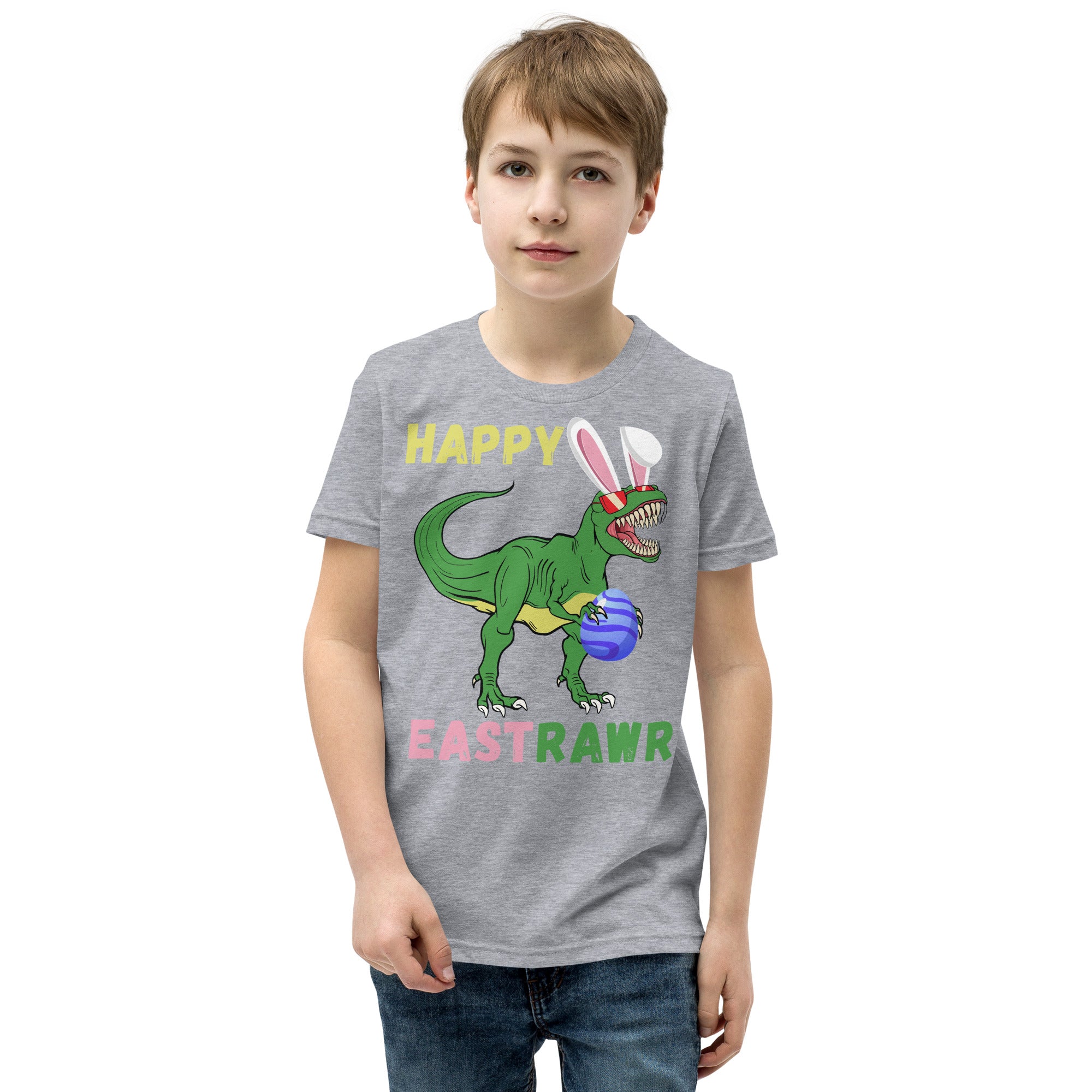 Boys Easter Shirt, Happy EastRawr, Easter Dinosaur Shirt, Easter Dino Shirt for Boys, Funny Dino Kids Tshirt, Boys Easter Gift, Easter T Rex