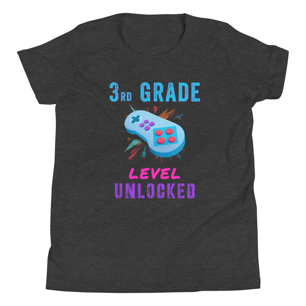 Level Unlocked 3rd Grade Shirt For Boy, Back To School, Third Grade Kid Shirt, Gamer Boys Shirt, Gift For Kids, First Day Of School Tshirt - Madeinsea©