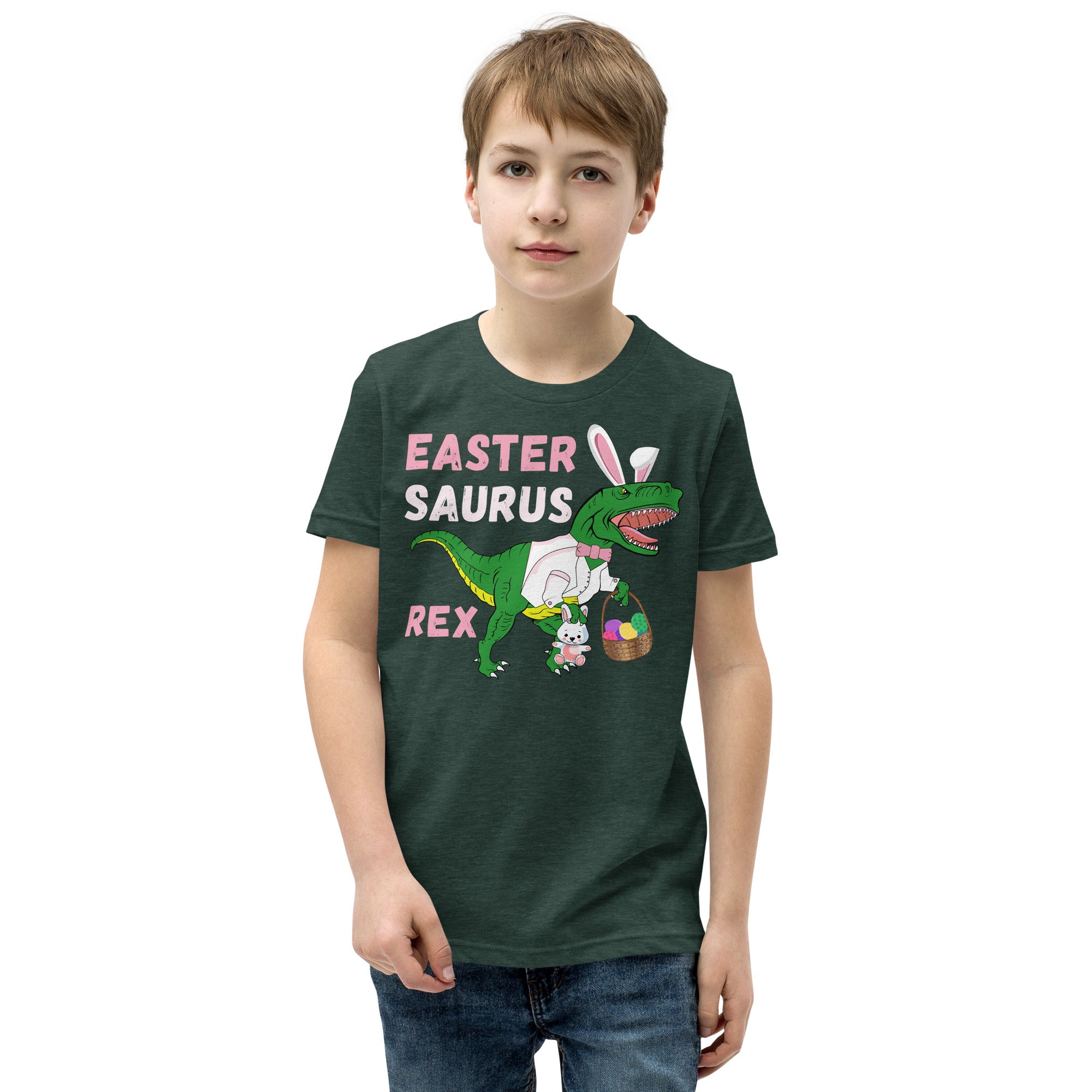 Dinosaur Boy Easter Shirt, Boys Easter T-Shirt, Easter Saurus Rex, Funny Dinosaur Gift for Boys, Easter Dino Shirt for Kids, Cute Easter Tee