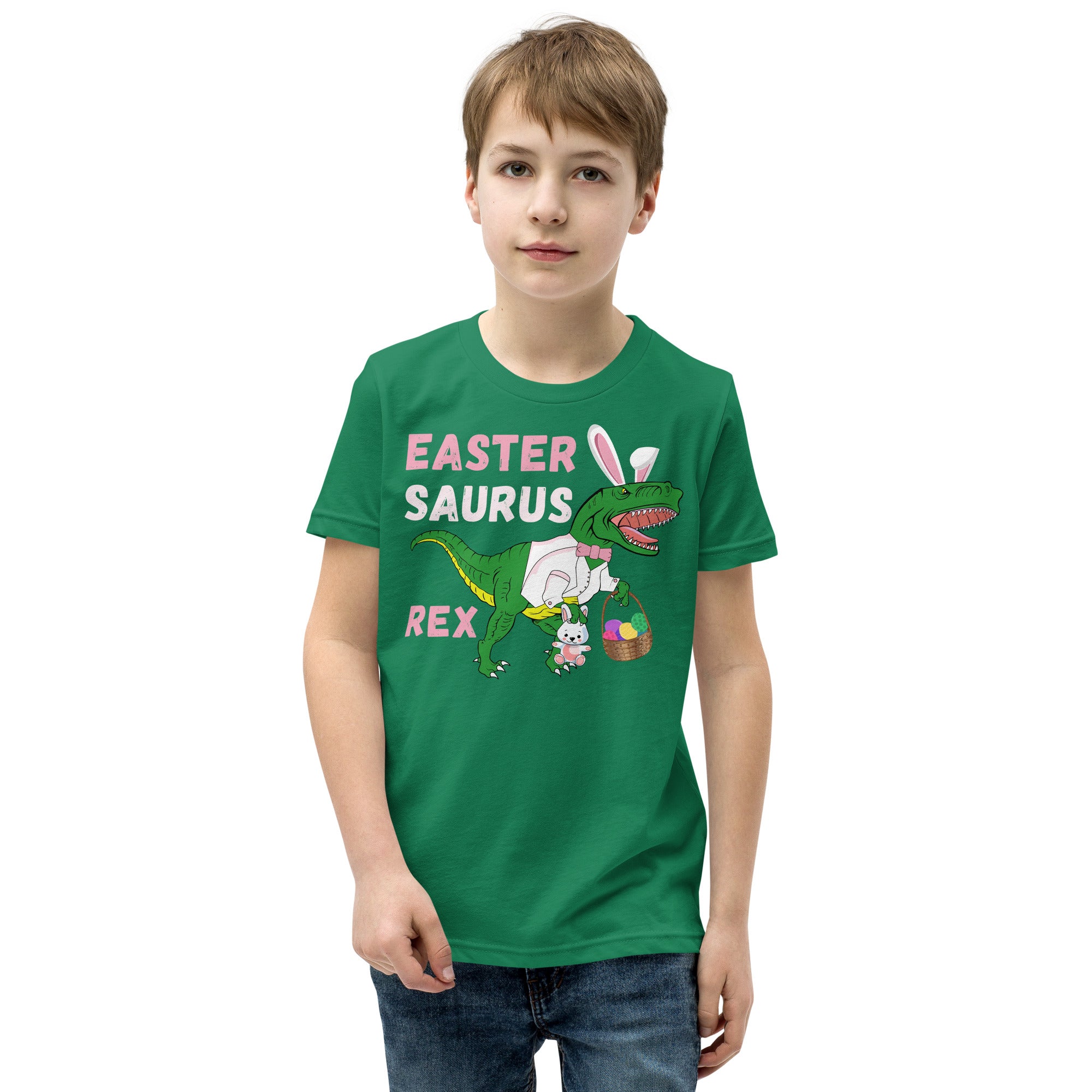 Dinosaur Boy Easter Shirt, Boys Easter T-Shirt, Easter Saurus Rex, Funny Dinosaur Gift for Boys, Easter Dino Shirt for Kids, Cute Easter Tee