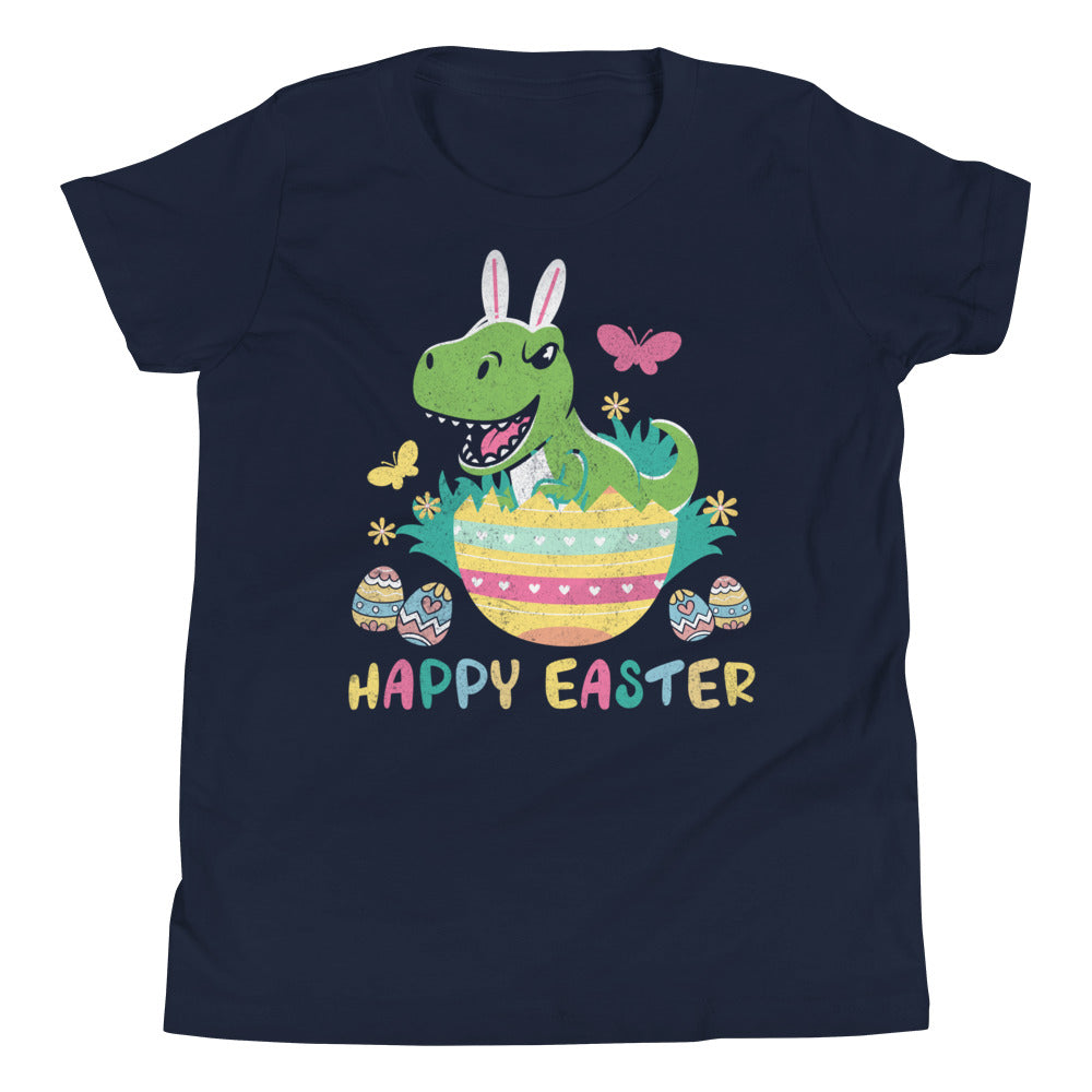 Boys Easter Dino Shirt, Happy Easter TRex Kids Shirt, Easter Dino Bunny TShirt, Easter Gift for Boys, Kids Easter T-Shirt, Dino Easter Gifts