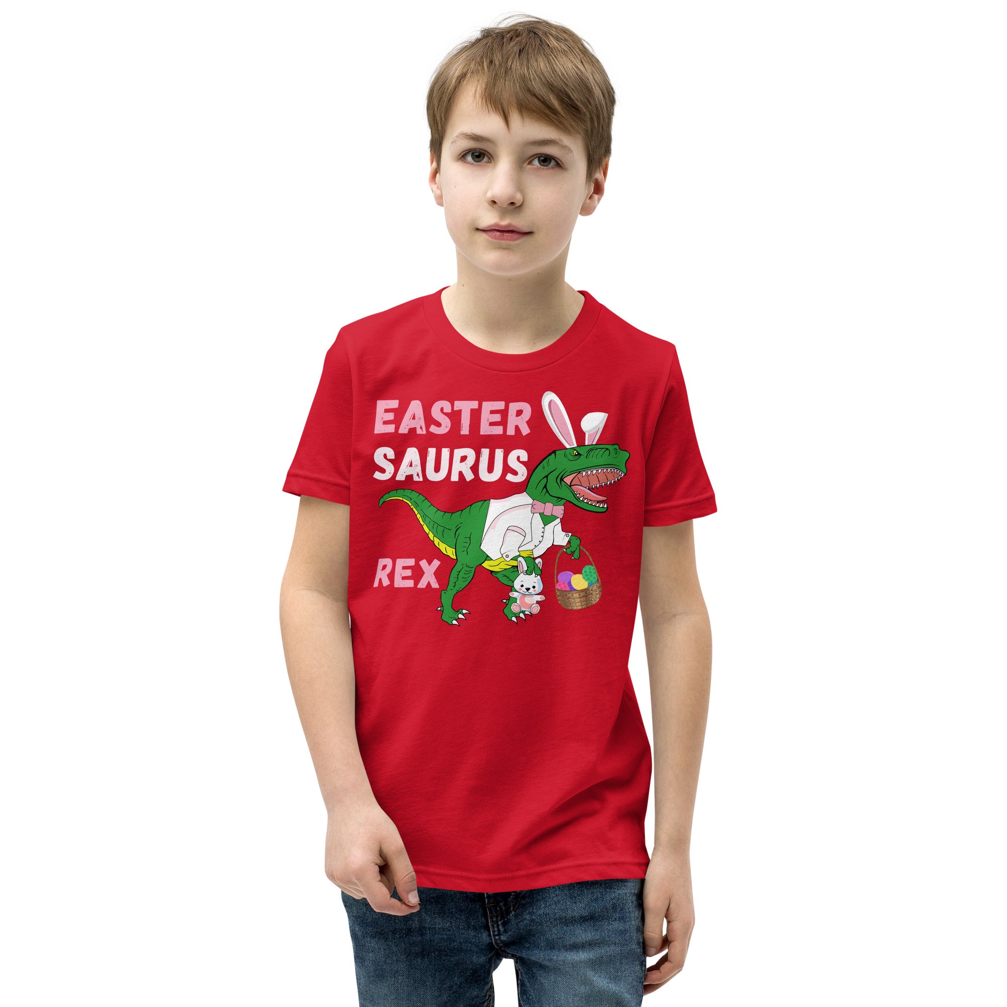 Dinosaur Boy Easter Shirt, Boys Easter T-Shirt, Easter Saurus Rex, Funny Dinosaur Gift for Boys, Easter Dino Shirt for Kids, Cute Easter Tee