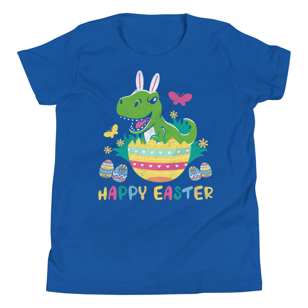 Boys Easter Dino Shirt, Happy Easter TRex Kids Shirt, Easter Dino Bunny TShirt, Easter Gift for Boys, Kids Easter T-Shirt, Dino Easter Gifts