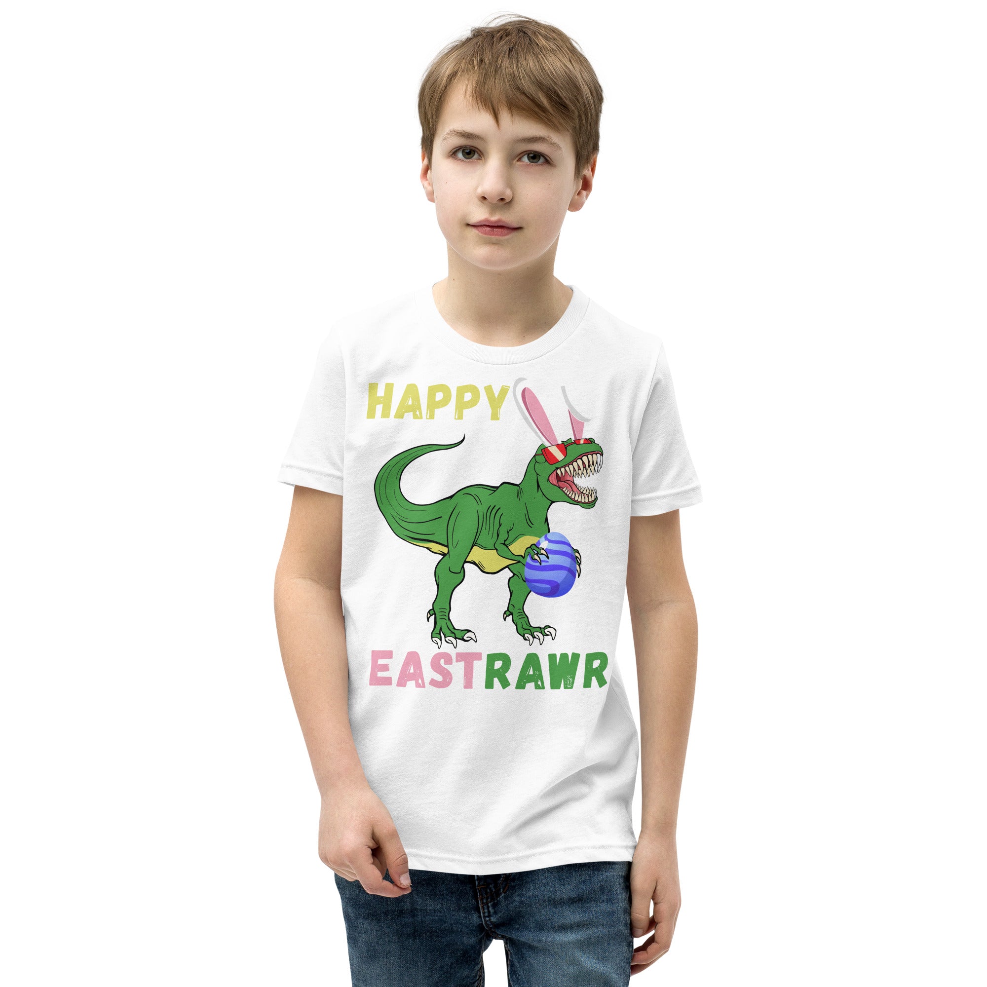 Boys Easter Shirt, Happy EastRawr, Easter Dinosaur Shirt, Easter Dino Shirt for Boys, Funny Dino Kids Tshirt, Boys Easter Gift, Easter T Rex