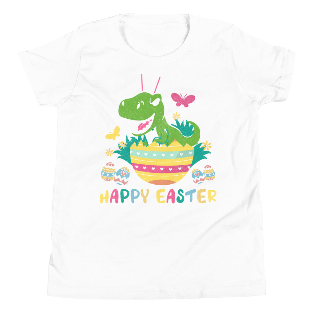 Boys Easter Dino Shirt, Happy Easter TRex Kids Shirt, Easter Dino Bunny TShirt, Easter Gift for Boys, Kids Easter T-Shirt, Dino Easter Gifts